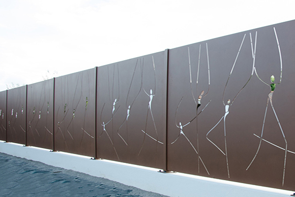 Laserska razdjelna ograda dekorativna laserska vanjska ograda za privatnost