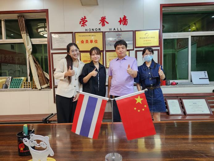 Visita di un cliente in Tailandia per la collaborazione su tavole per grigliati di sicurezza.