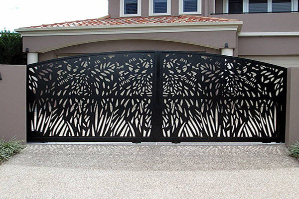 Laser divider fence decorative laser outdoor gate door