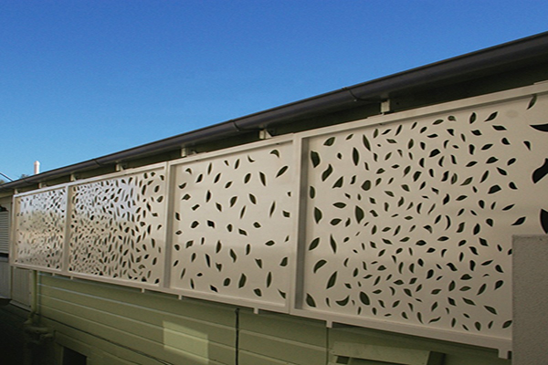 CNC laser cut outdoor metal screen garden partition panel fence