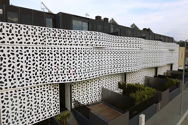 Perforated Decorative Cladding Panel residental area 