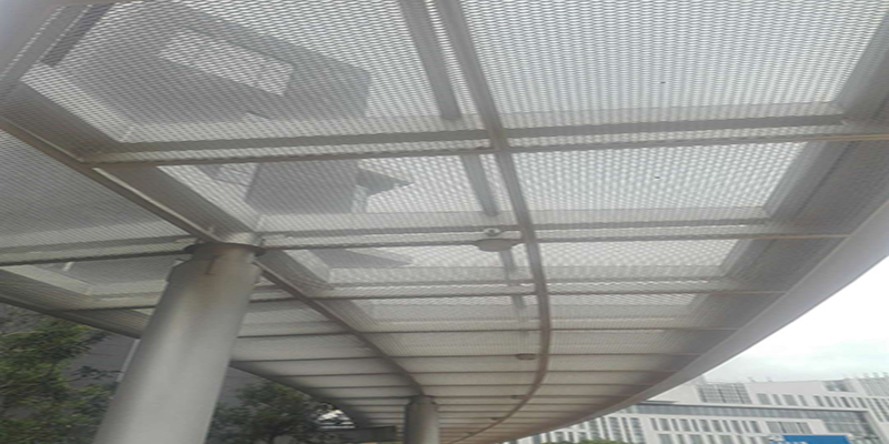 Powder / Fluorocarbon Aluminum Expanded Curtain Wall/ Ceiling Mesh